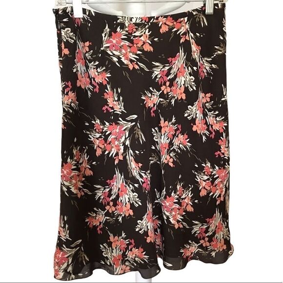 Ann Taylor Loft Silk Skirt, Size 4 Petite - Picture 1 of 4